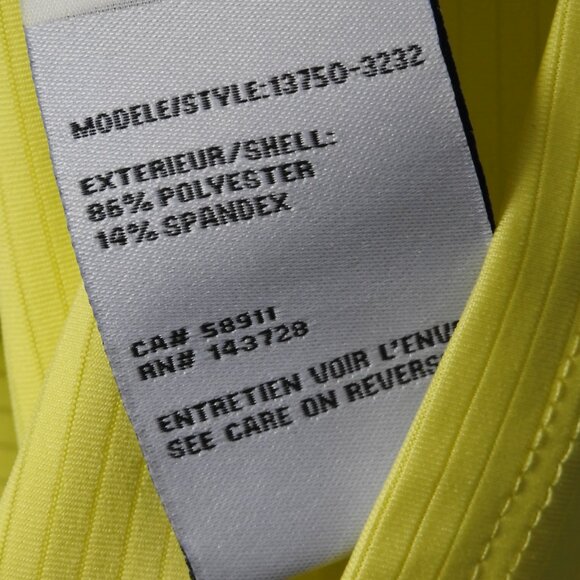 Tribal Sport Zip Yellow Golf Sleeveless Top XL - Picture 8 of 8